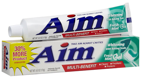 AIM - BAKING SODA - MINT GEL TOOTHPASTE 6 OZ
