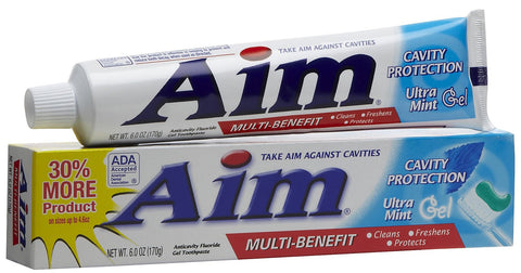 AIM - CAVITY PROTECTION - MINT GEL TOOTHPASTE 6 OZ