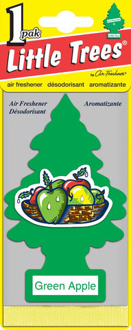LITTLE TREES - CAR FRESHENER - GREEN APPLE - 24CT/BOX