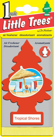 LITTLE TREES - CAR FRESHENER - TROPICAL SHORES - 24CT/BOX