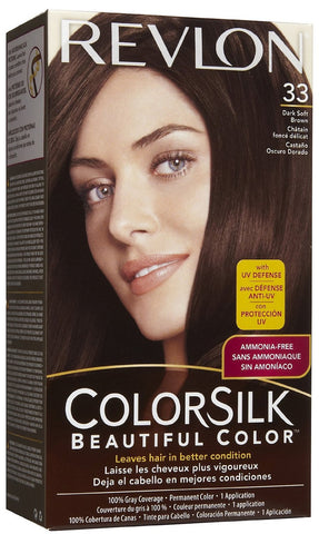 REVLON - COLORSILK - DARK SOFT BROWN (33) - 12CT/CASE