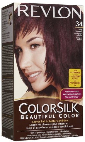 REVLON - COLORSILK - DEEP BURGUNDY (34) - 12CT/CASE