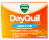 VICKS - DAYQUIL COLD + FLU CAPLETS 16'S - 6CT/UNIT