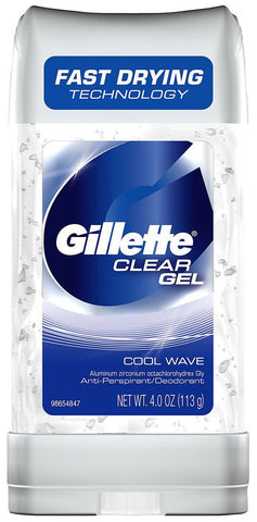 GILLETTE - CLEAR GEL DEODORANT - COOL WAVE 4 OZ - 6CT/UNIT