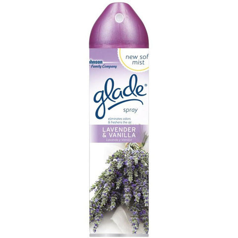 GLADE - AIR FRESHENER - LAVENDER & VANILLA 8 OZ - 12CT/CASE