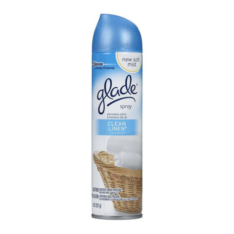GLADE - AIR FRESHENER - CLEAN LINEN 8 OZ - 12CT/CASE