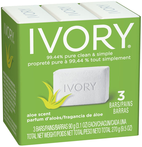 IVORY SOAP - ALOE 3.1 OZ - 24CT/3PK/CASE