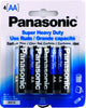 PANASONIC AA-4 - SUPER HEAVY DUTY BATTERY - 12PK/BOX