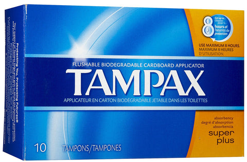 TAMPAX - SUPER PLUS 10'S - 12CT/UNIT