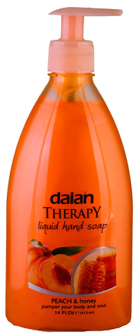DALAN LIQUID SOAP - PEACH & HONEY 14 OZ - 24CT/CASE
