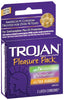 TROJAN - PLEASURE PACK ASSORTED 3'S - 12CT/UNIT